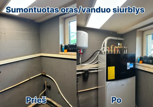 sumontuatas siurblys
